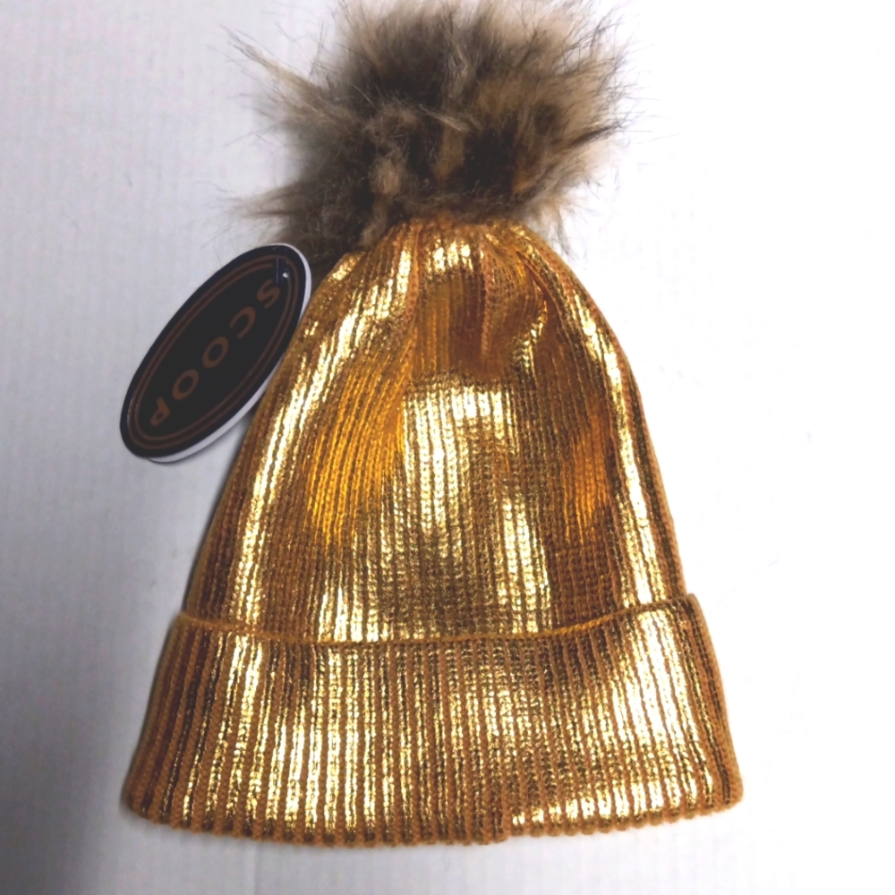 Scoop Gold Knited Hat